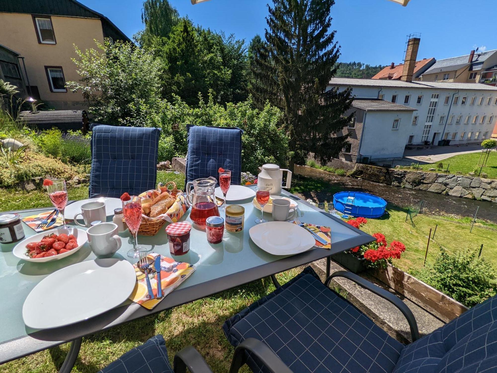 Hw2B - Urlaubsmagie - Wohlfuehlwohnung Mit Balkon, Pool, Sauna & Terrasse Sebnitz Εξωτερικό φωτογραφία
